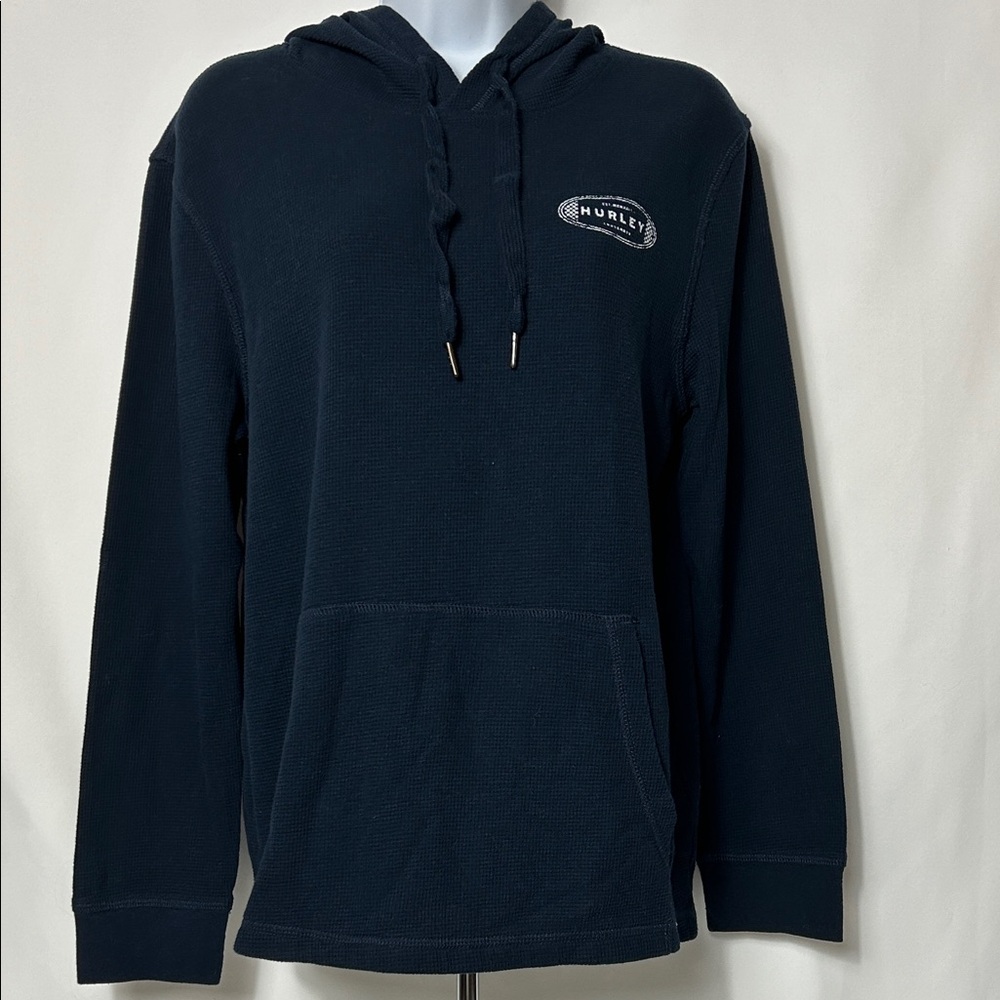 Hurley Men’s Size Small Navy Blue Pullover Lightweight Hoodie Surf Sweatshirt